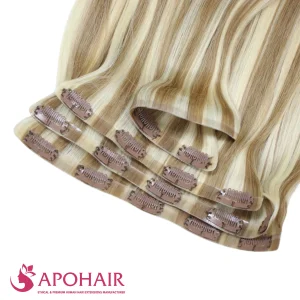 Kinky Curly Seamless Clip In Hair Extensions